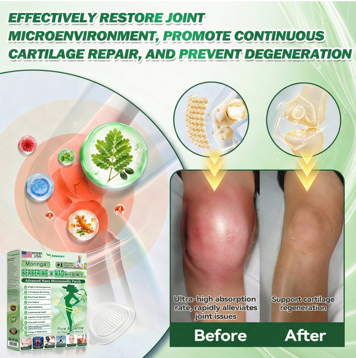 💥Official Store | 💯Solaroza® Premium Nano Microneedle Patches (Once Daily, Results in 7 Days), Suitable for Digestion, Swelling Reduction, Detox, Sleep Apnea, and Joint Issues