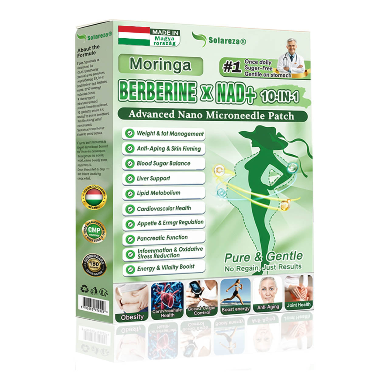 💥Official Store | 💯Solaroza® Premium Nano Microneedle Patches (Once Daily, Results in 7 Days), Suitable for Digestion, Swelling Reduction, Detox, Sleep Apnea, and Joint Issues