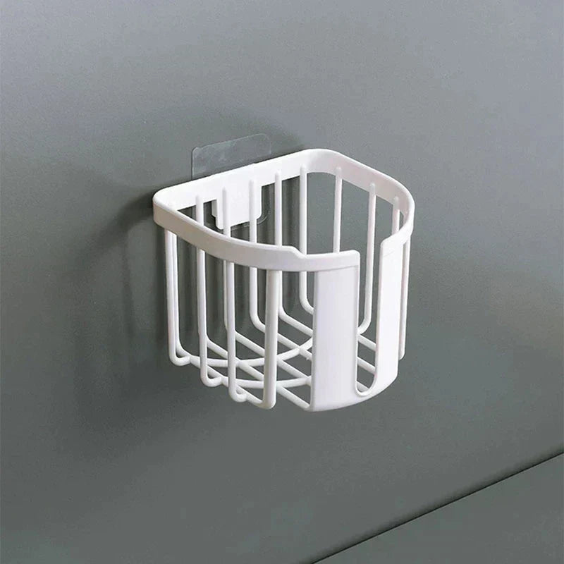 Wall-Mounted Toilet Paper Shelf – Punch-Free, Easy Install