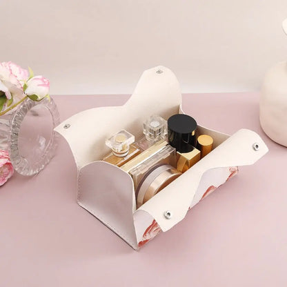 🎀Creative Pink Leather Tissue Box – 🎀Durable Paper Towel Storage